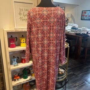 Salmon peach keyhole neckline tunic